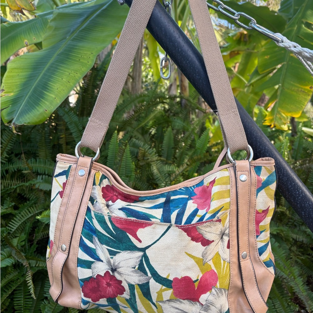 Floral Canvas Tote Bag